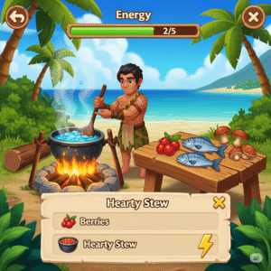 Family Island free energy cooking food method